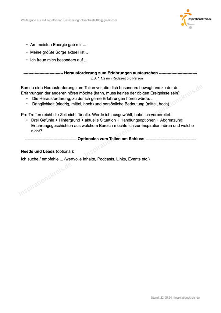 Vorschau des Fragebogens, Seite 2
